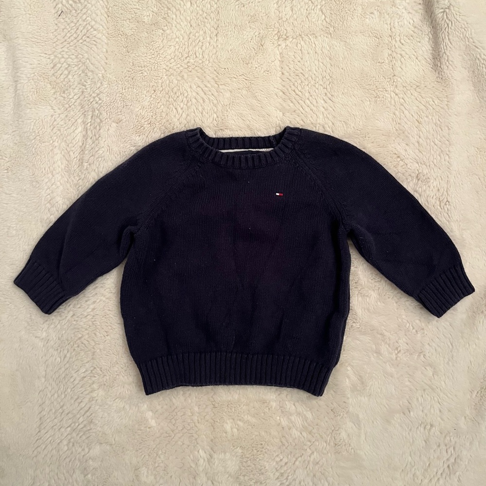 Tommy Hilfiger Dark Blue Crew Neck Sweater
